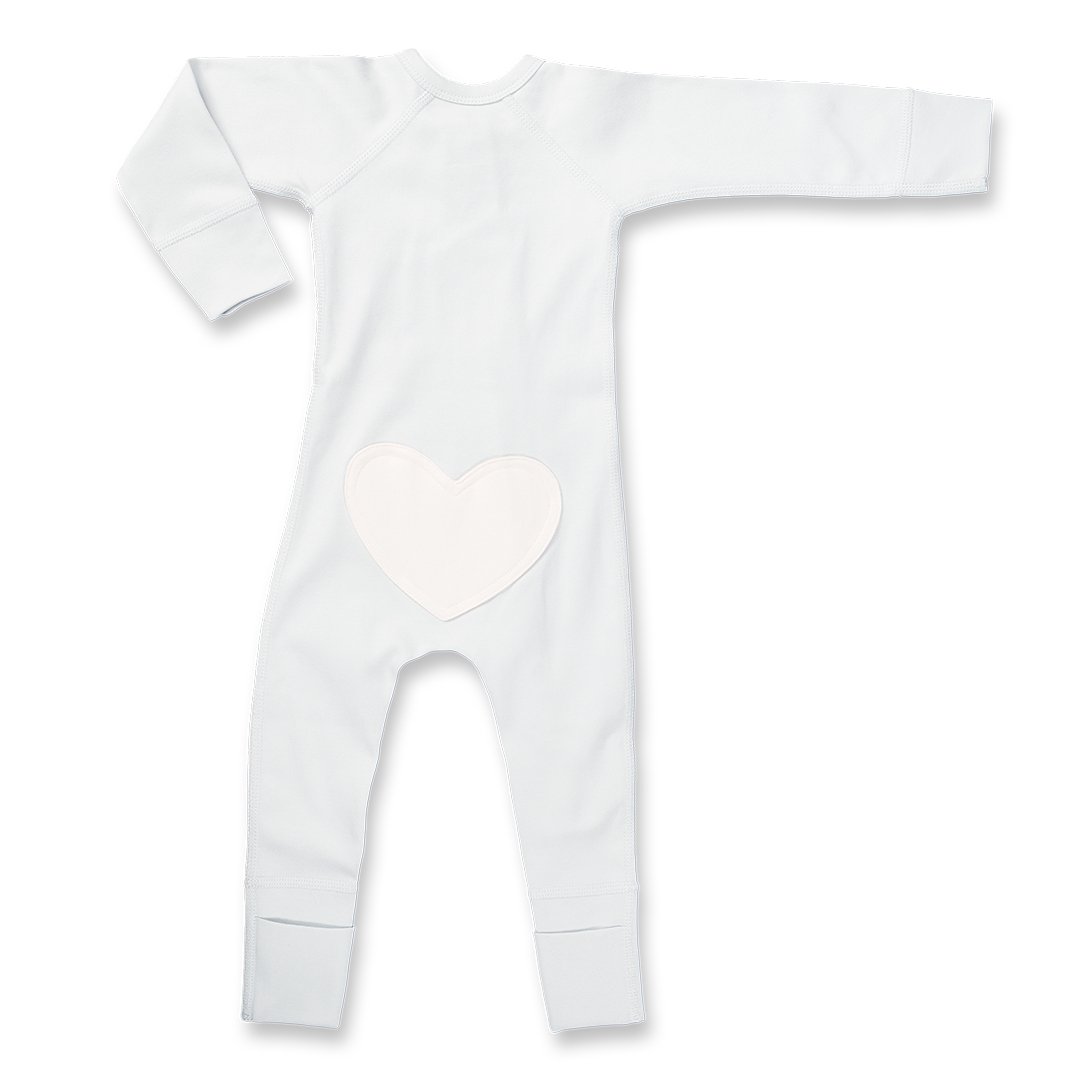 Love Bug Grey Zip Romper